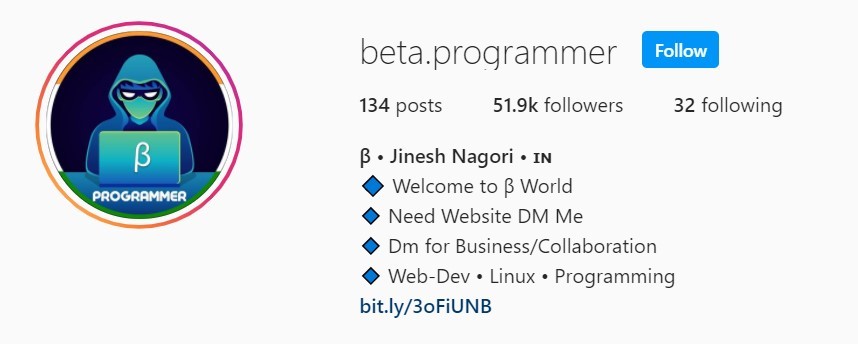 beta programmer profile